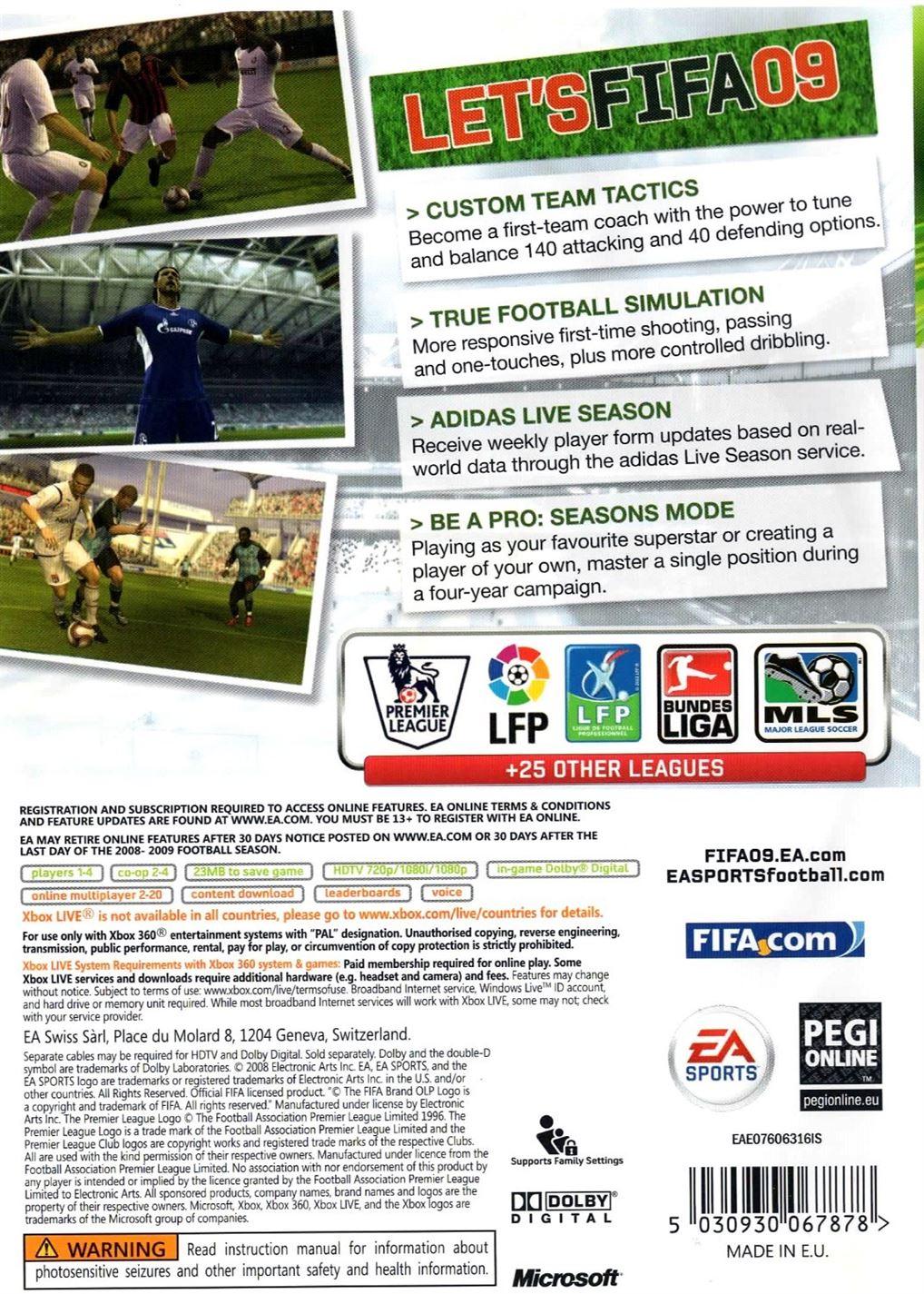 Fifa 09 (Xbox 360) - UK Seller
