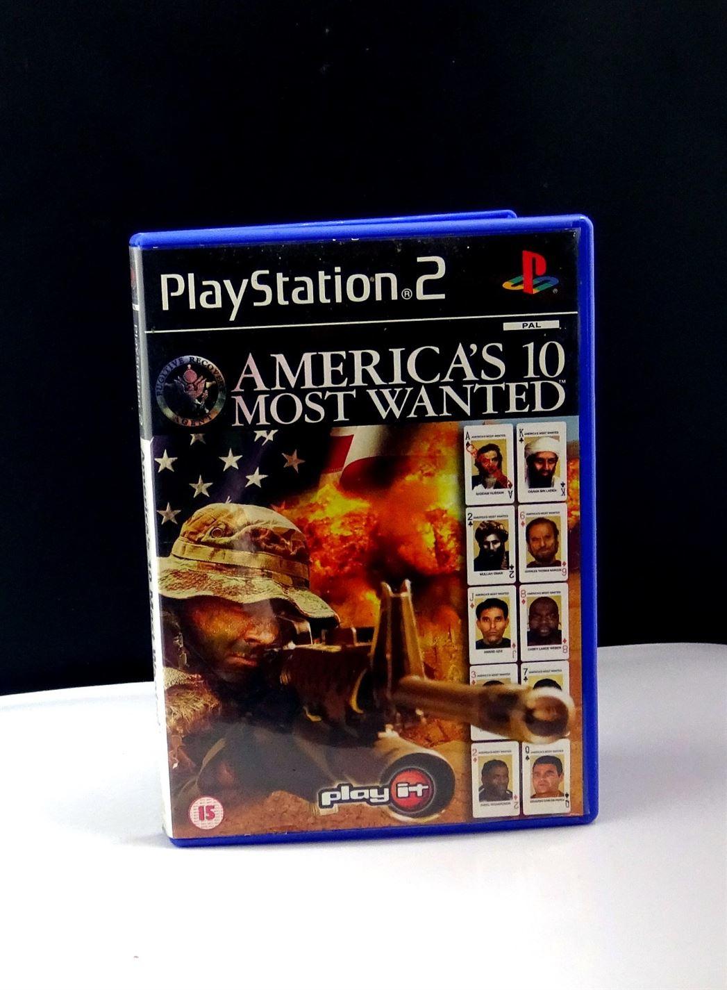 America's 10 Most Wanted PS2 (PlayStation 2) -  UK Seller 5060057021323