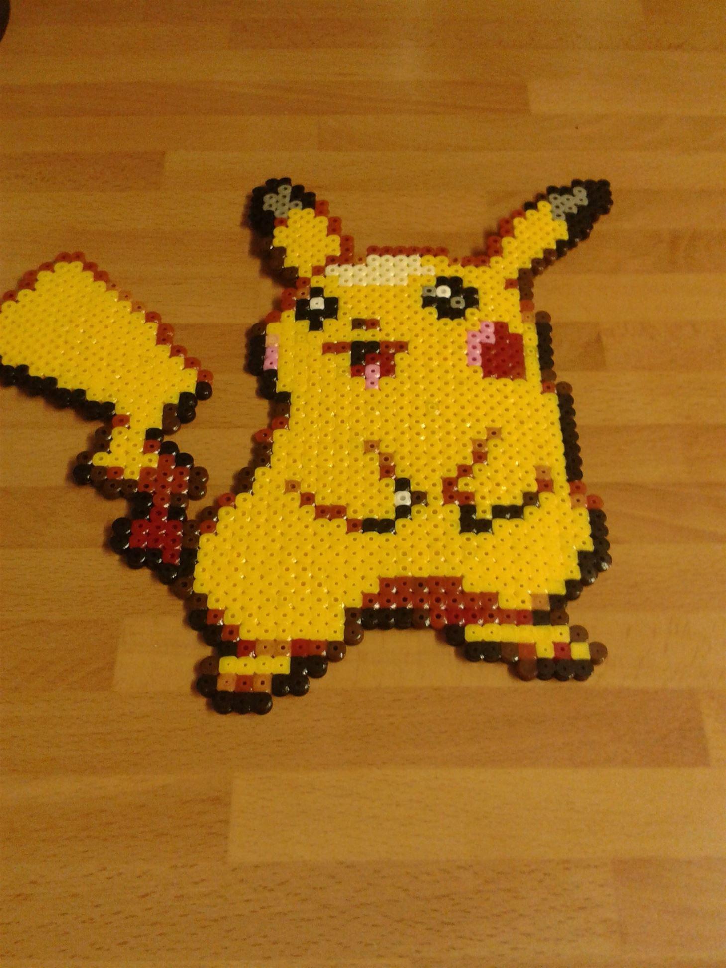 Pikachu pokemon ready made hama bead