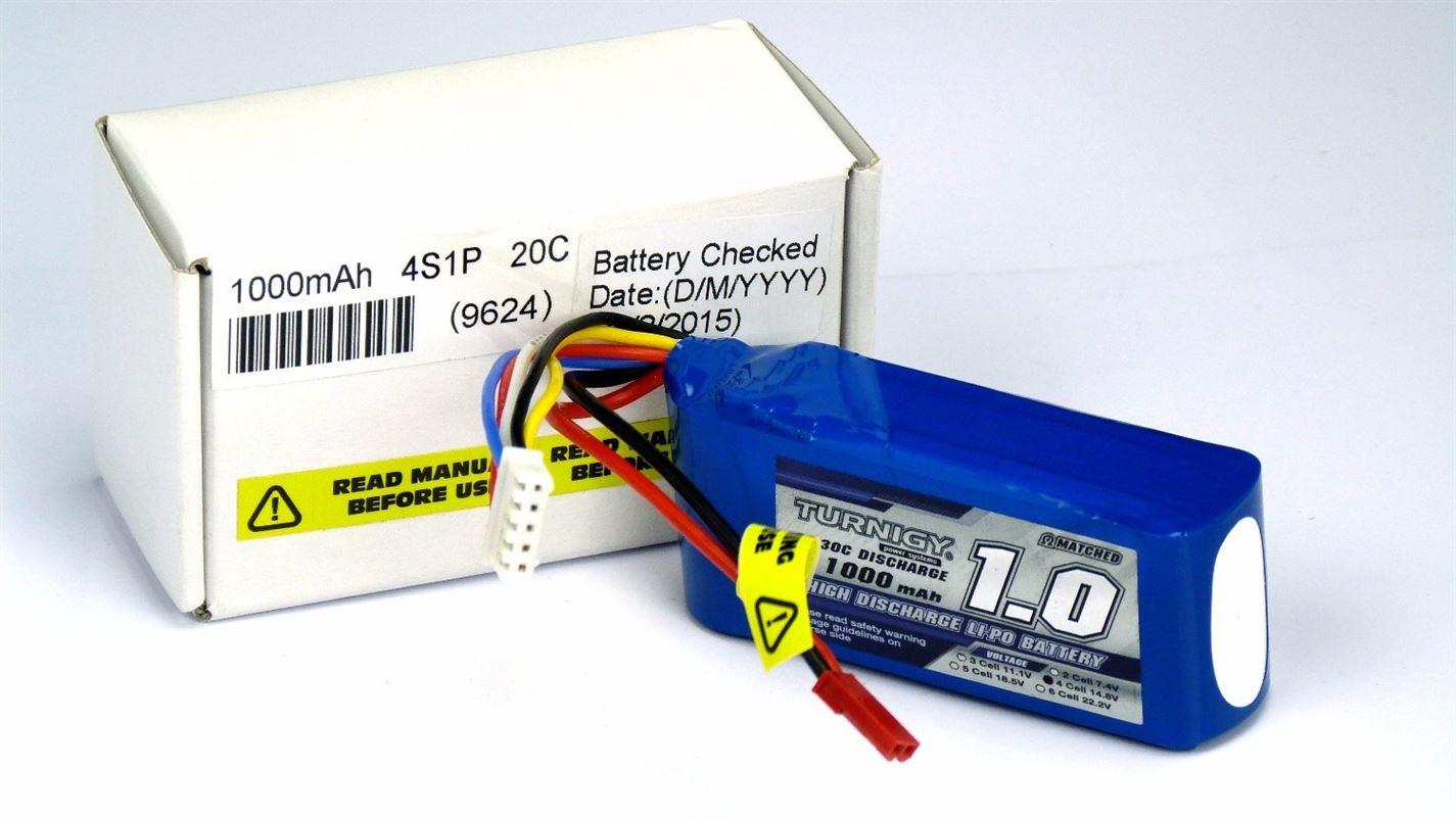 Turnigy 1000mAh 4S 20C - 30C Lipo Battery Pack - UK Seller
