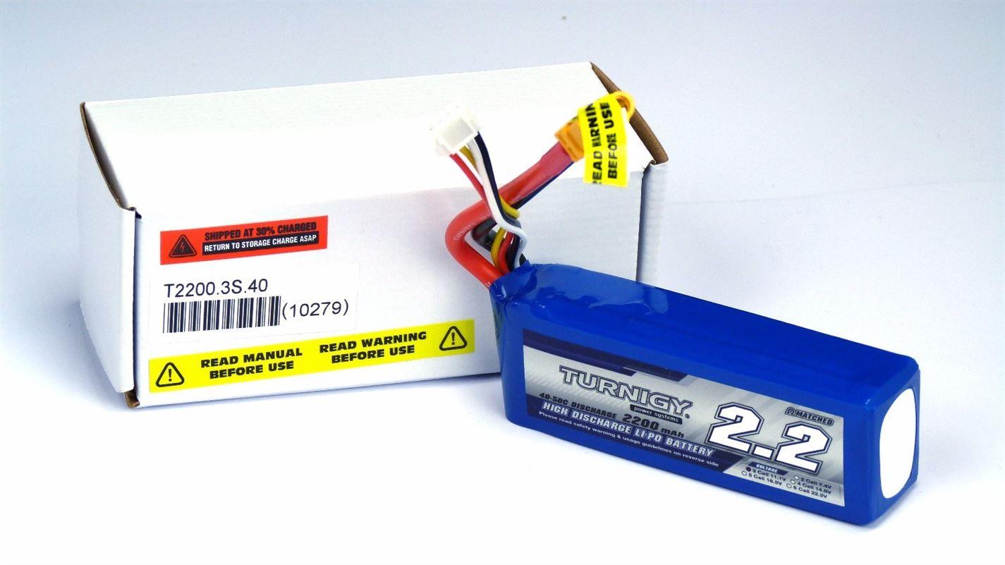 Turnigy 2200mAh 3S 40C Lipo Battery Pack - UK Seller