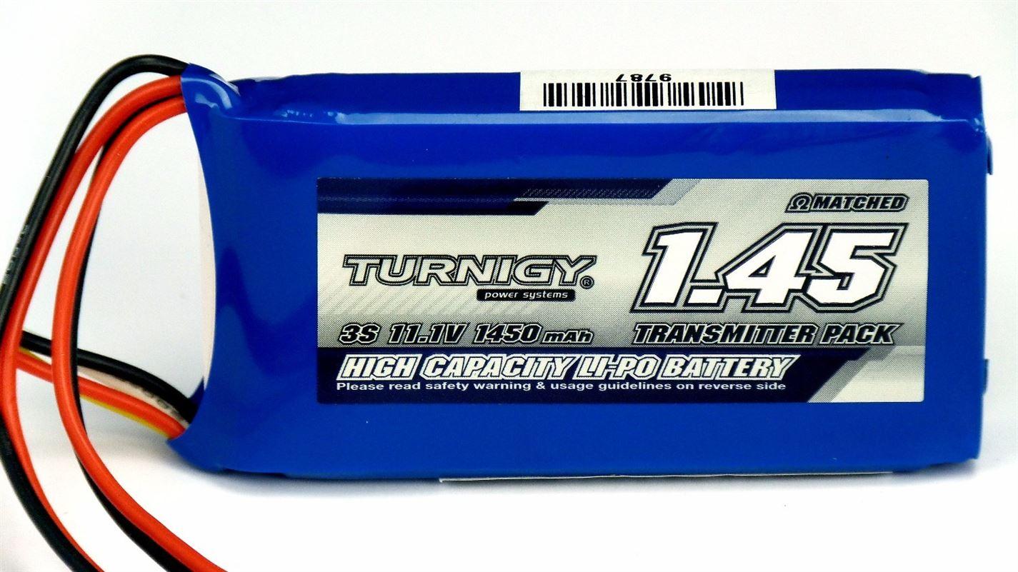 Turnigy 1450mAh 3S Transmitter Lipoly Battery Pack - UK Seller