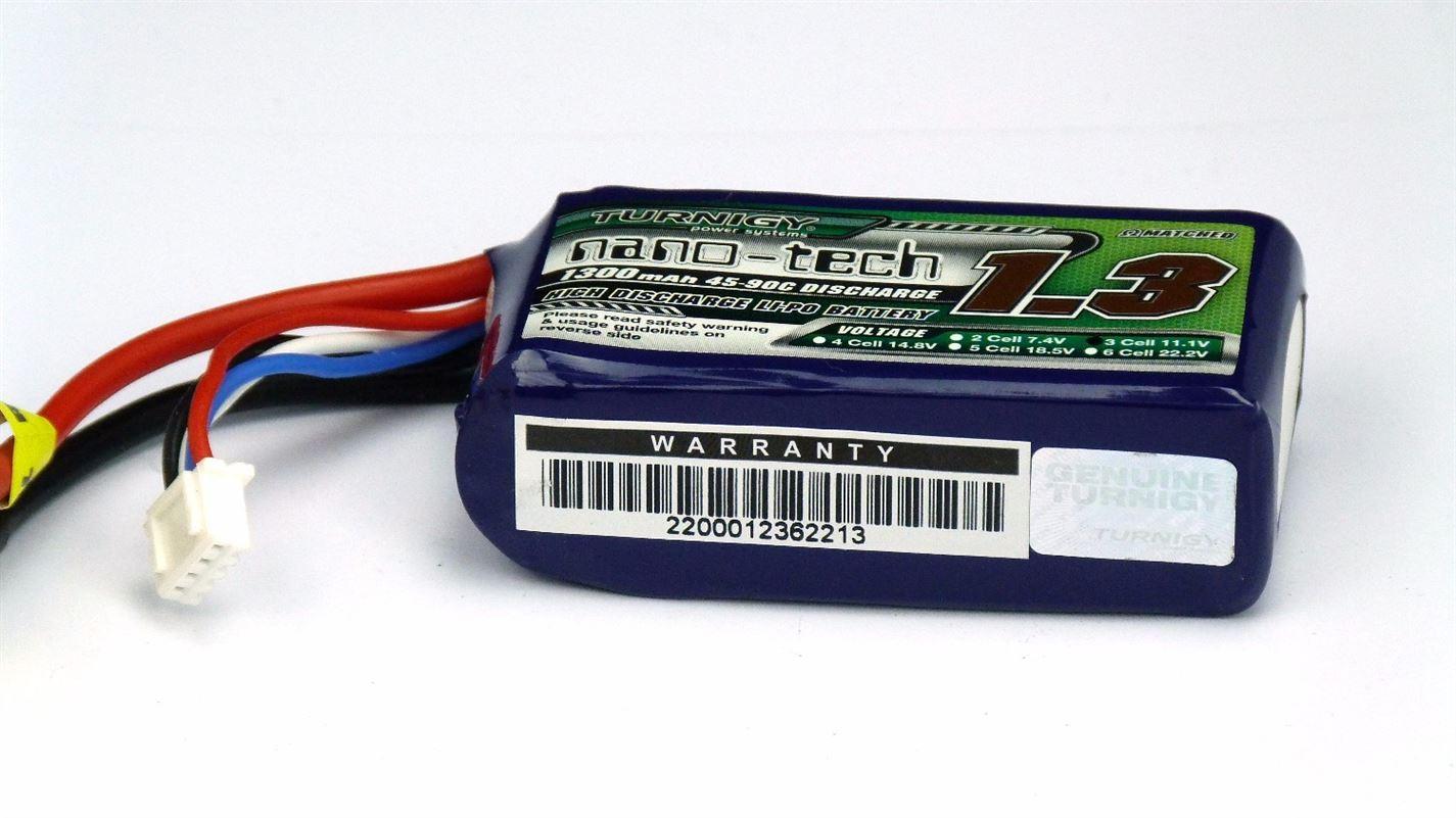 Turnigy Nano-Tech 1300mAh 3S 45~90C Lipo Battery Pack (18207) - UK Seller NP